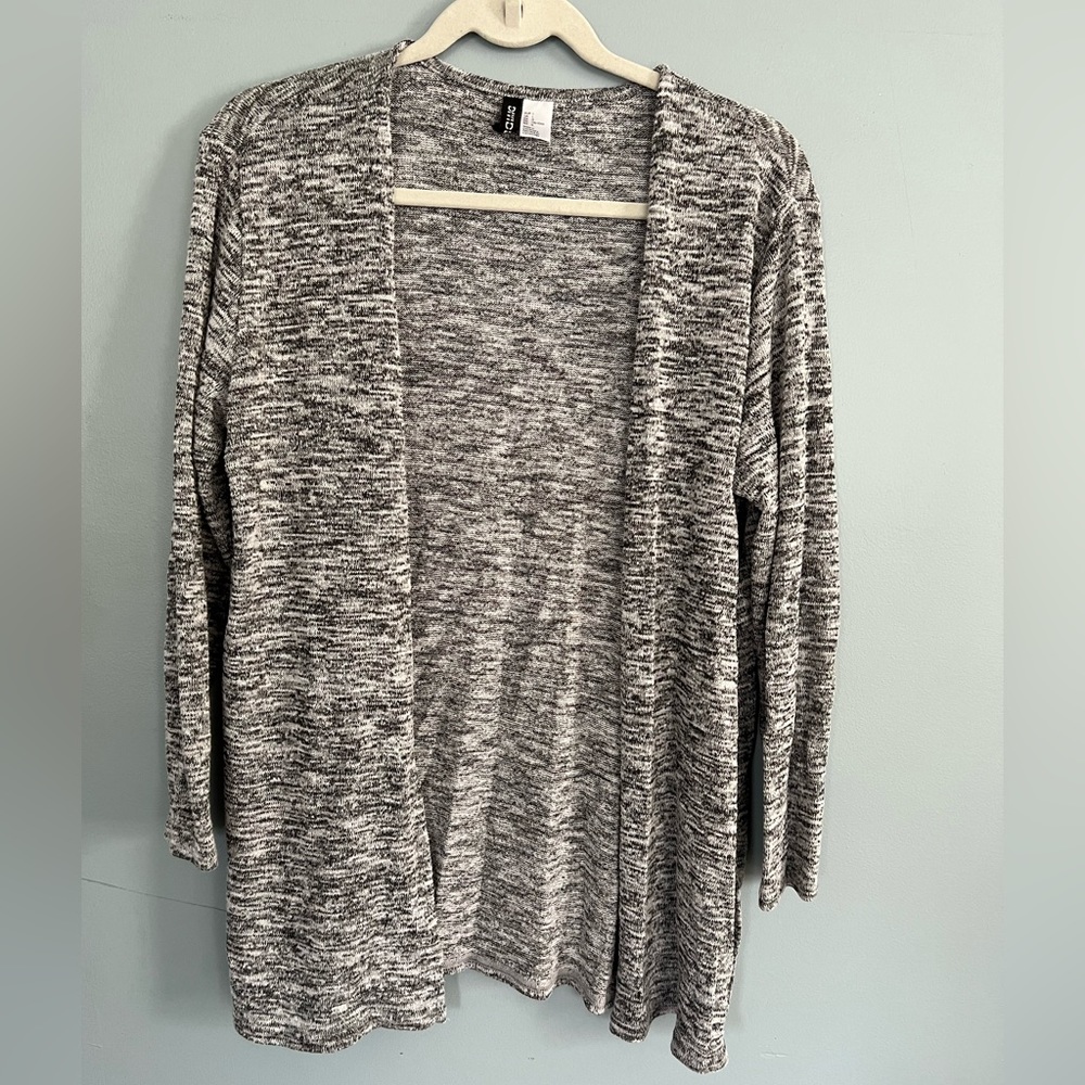 Heather gray cardigan